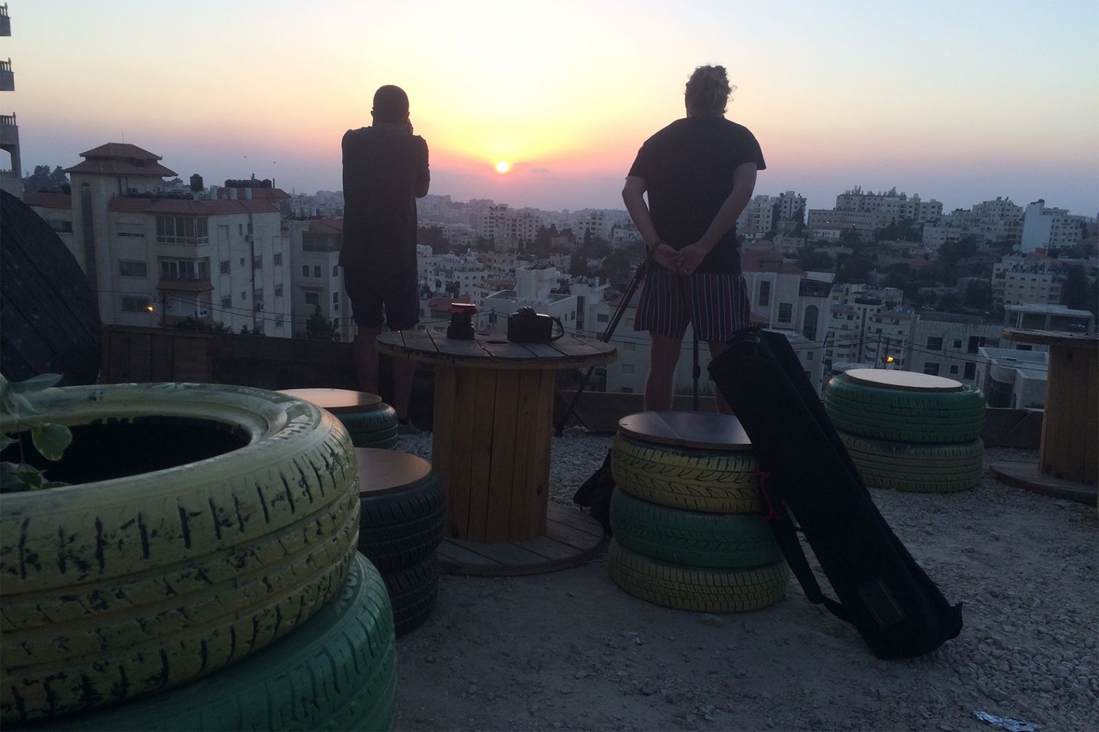 Samarbejde mellem danske og palæstinensiske filmtalenter skal give mere nuancerede historier</br>Filmoptagelser i Ramallah</br>Foto: 